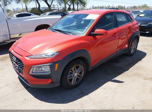 KM8K12AA9LU499995 2020 HYUNDAI KONA Orange Առջևի ձախ երեք քառորդ տեսարան