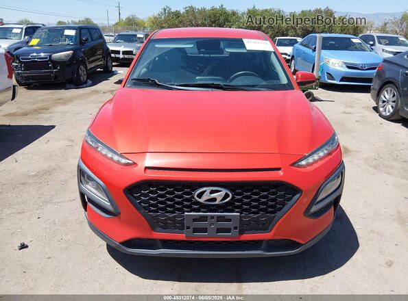 KM8K12AA9LU499995 2020 HYUNDAI KONA Orange Սարքավորումների վահանակի տեսք