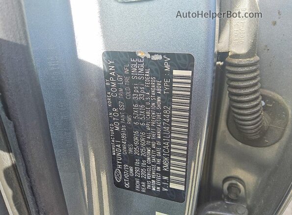 KM8K1CAA1LU474482 2020 HYUNDAI KONA Blue 