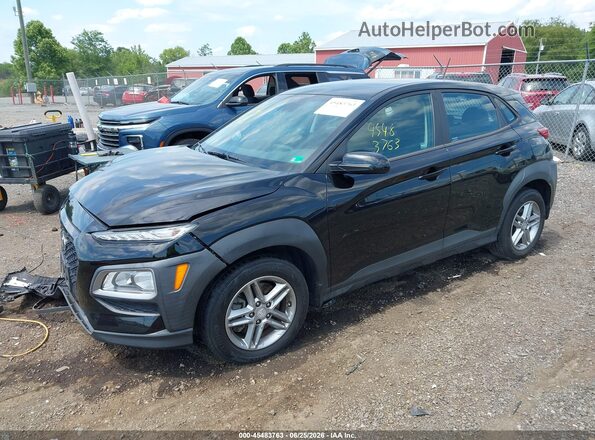 KM8K1CAA2LU450417 2020 HYUNDAI KONA Черный Передняя левая четверть