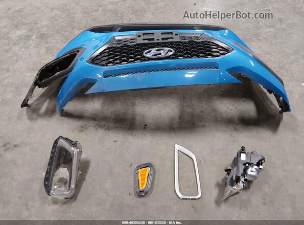KM8K1CAA5KU277541 2019 HYUNDAI KONA Light Blue Instrument cluster view