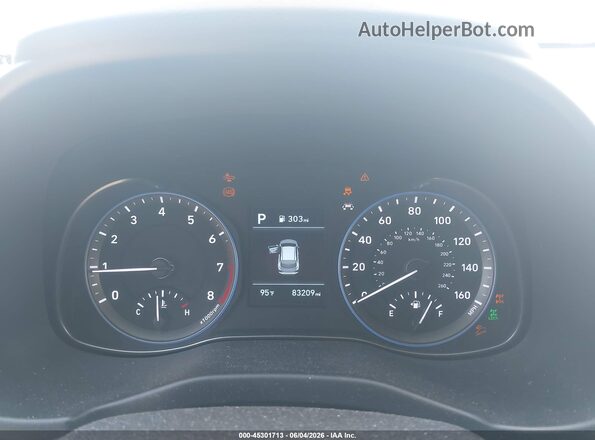 KM8K1CAA6MU663307 2021 HYUNDAI KONA Light Blue Հետևի նստատեղերի տեսք