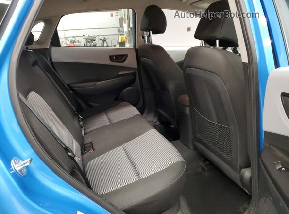 KM8K1CAA7KU340221 2019 HYUNDAI KONA Blue Вид задніх сидінь