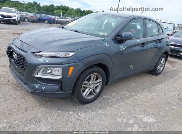 KM8K1CAA7LU577048 2020 HYUNDAI KONA Gray Առջևի ձախ երեք քառորդ տեսարան