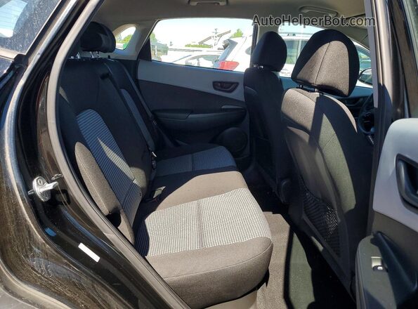 KM8K1CAA8JU113067 2018 HYUNDAI KONA Black Widok wnętrza z tyłu