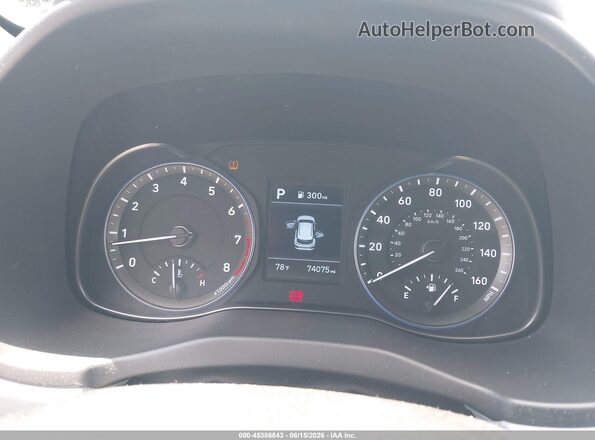KM8K1CAAXKU280242 2019 HYUNDAI KONA Gray Widok tylnych siedzeń