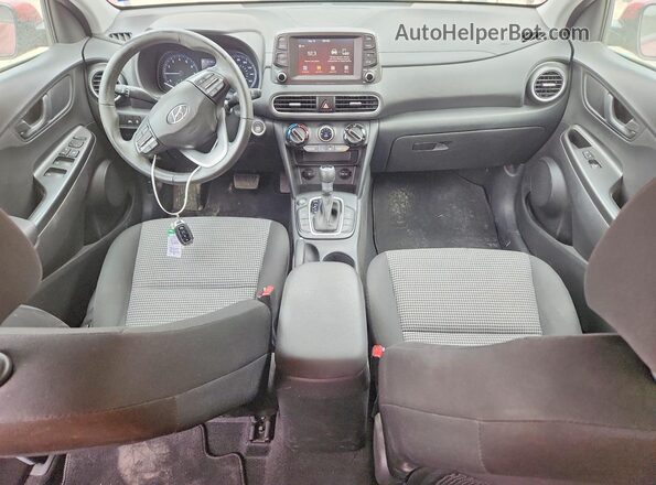 KM8K22AA0LU567291 2020 HYUNDAI KONA Red Widok deski rozdzielczej