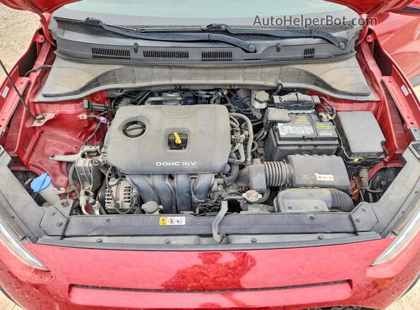 KM8K22AA0LU567291 2020 HYUNDAI KONA Red Widok wnętrza z tyłu