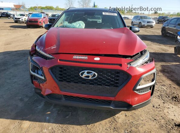KM8K22AA0LU574354 2020 HYUNDAI KONA Red Դիմացի տեսք