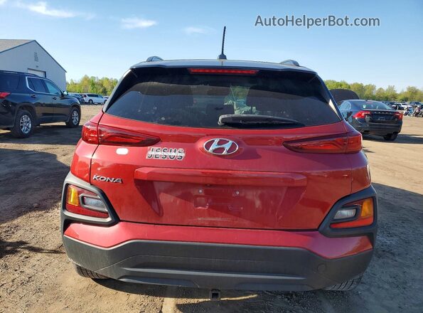 KM8K22AA0LU574354 2020 HYUNDAI KONA Red Հետևի տեսք