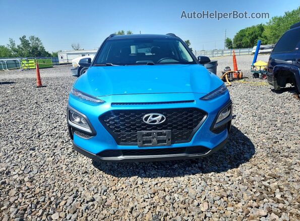 KM8K22AA1JU096426 2018 HYUNDAI KONA Blue 