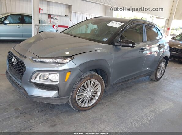 KM8K22AA1LU434863 2020 HYUNDAI KONA Blue Առջևի ձախ երեք քառորդ տեսարան