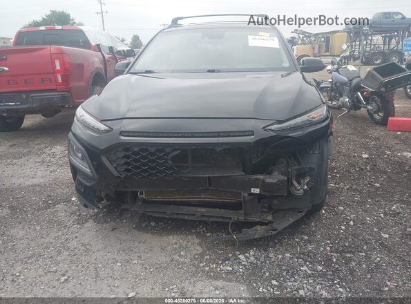 KM8K22AA2MU612930 2021 HYUNDAI KONA Black Widok z przodu