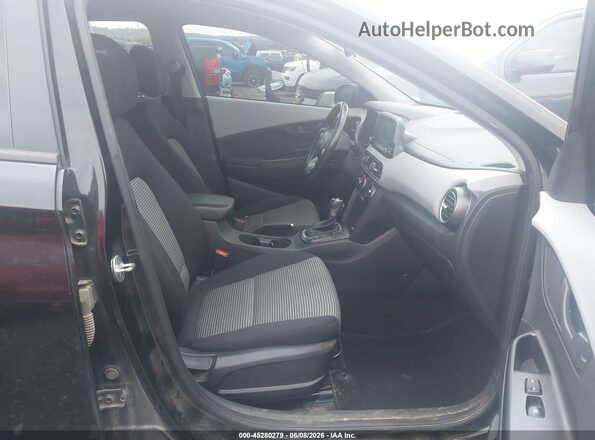 KM8K22AA2MU612930 2021 HYUNDAI KONA Black Widok wnętrza z przodu