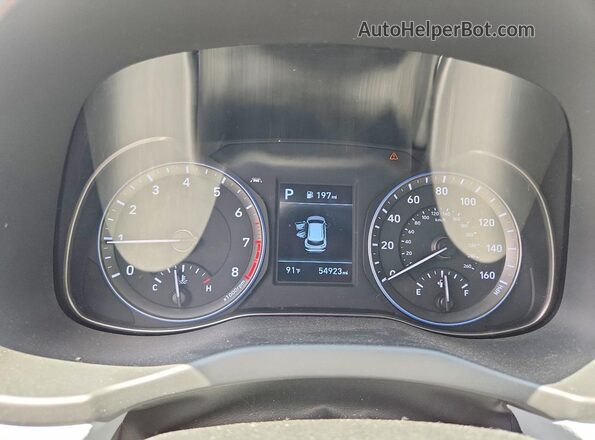 KM8K22AA4LU401033 2020 HYUNDAI KONA Charcoal Սարքավորումների վահանակի տեսք