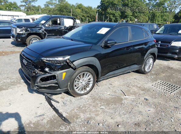 KM8K22AA4LU589648 2020 HYUNDAI KONA Черный Передняя левая четверть
