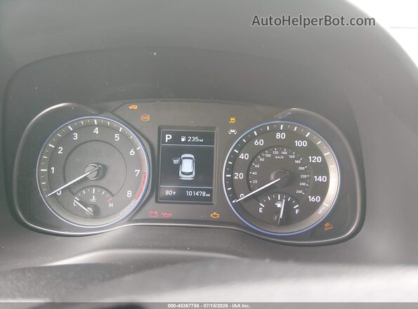KM8K22AA4LU589648 2020 HYUNDAI KONA Черный Вид задних сидений