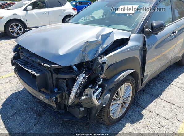 KM8K22AA4MU689105 2021 HYUNDAI KONA Gray Widok z przodu