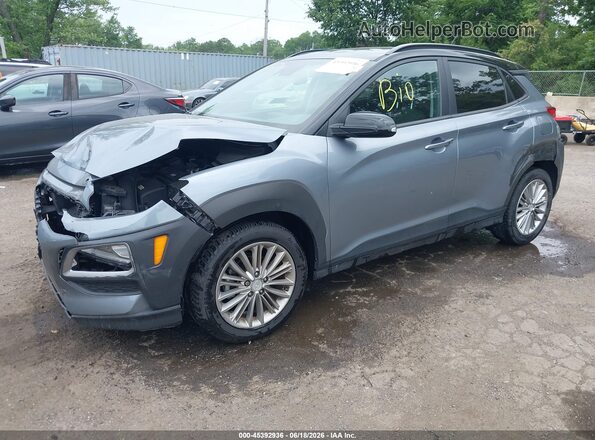 KM8K22AA5MU616809 2021 HYUNDAI KONA Gray Vista tres cuartos delantera izquierda