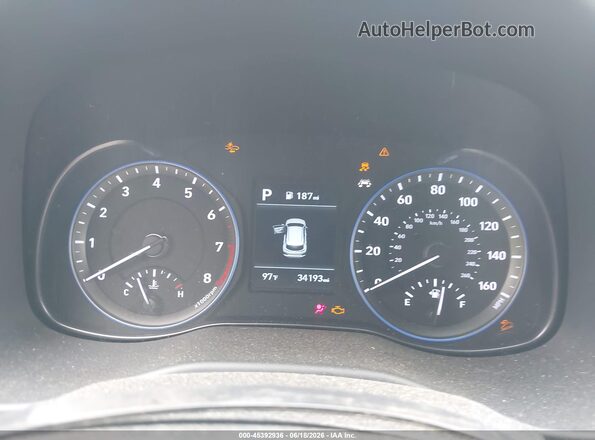 KM8K22AA5MU616809 2021 HYUNDAI KONA Gray Vista de los asientos traseros