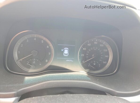 KM8K22AA7LU504558 2020 HYUNDAI KONA Silver ხელსაწყოთა პანელის ხედი