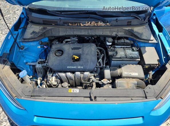 KM8K22AA9LU502455 2020 HYUNDAI KONA Blue Вид задньої частини салону