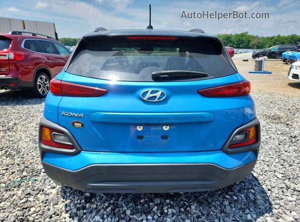 KM8K22AA9LU502455 2020 HYUNDAI KONA Blue Вид ззаду