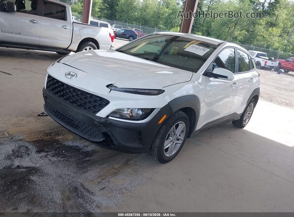 KM8K22AB0NU764733 2022 HYUNDAI KONA White Передня ліва чверть