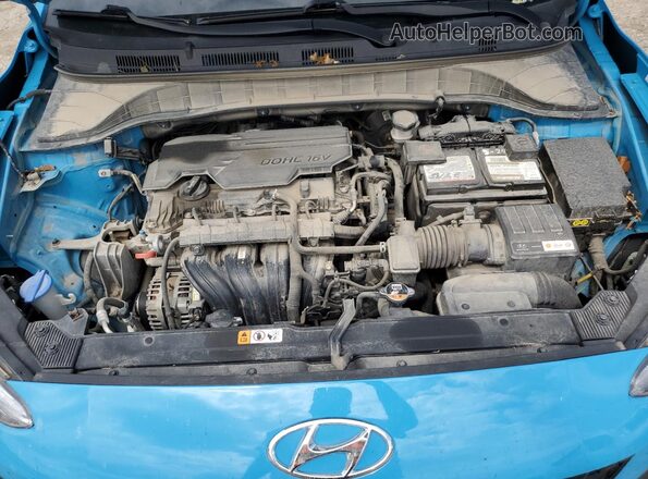 KM8K22AB3NU774222 2022 HYUNDAI KONA Blue Շարժիչի բաժամունքի տեսք