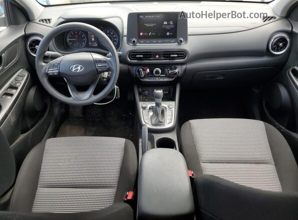 KM8K22AB3NU774222 2022 HYUNDAI KONA Blue Առջևի վահանակի տեսք