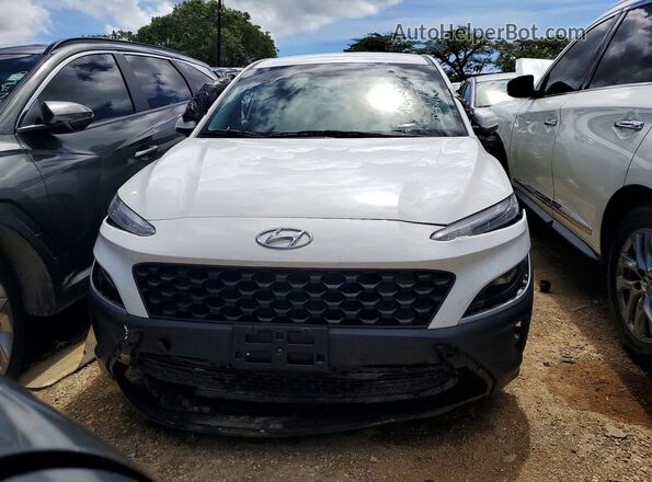 KM8K22AB4NU893316 2022 HYUNDAI KONA White Դիմացի տեսք