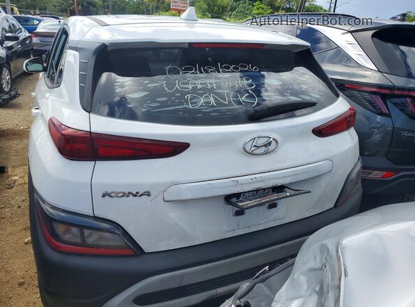 KM8K22AB4NU893316 2022 HYUNDAI KONA White Հետևի տեսք