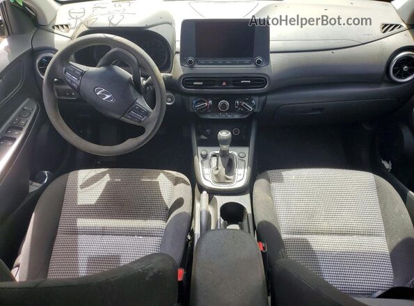 KM8K22AB4NU893316 2022 HYUNDAI KONA White Առջևի վահանակի տեսք