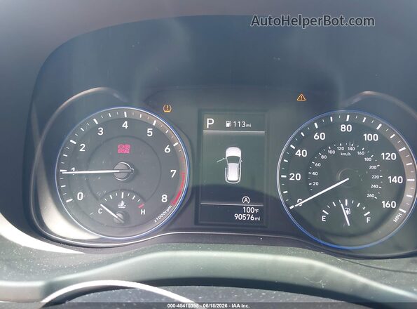 KM8K22AB6NU840634 2022 HYUNDAI KONA Light Blue Вид задних сидений