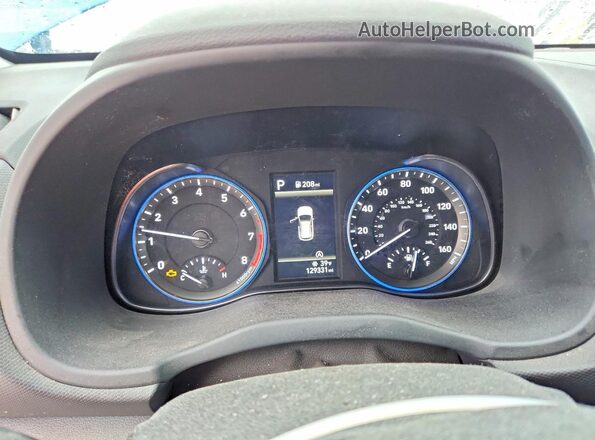 KM8K22AB8NU833684 2022 HYUNDAI KONA Blue Вид щитка приладів