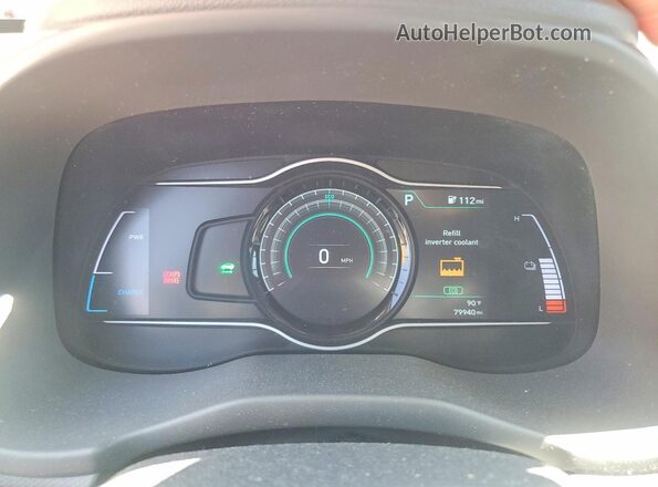 KM8K23AG0LU063740 2020 HYUNDAI KONA Red Вид щитка приладів