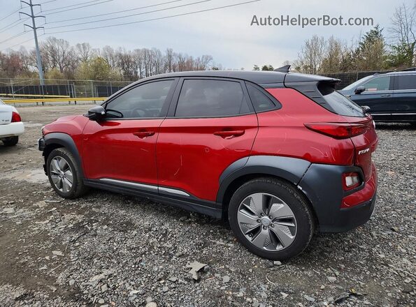 KM8K23AG3MU116853 2021 HYUNDAI KONA Red Հետևի ձախ