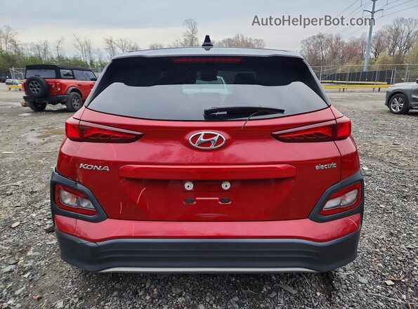 KM8K23AG3MU116853 2021 HYUNDAI KONA Red Հետևի տեսք