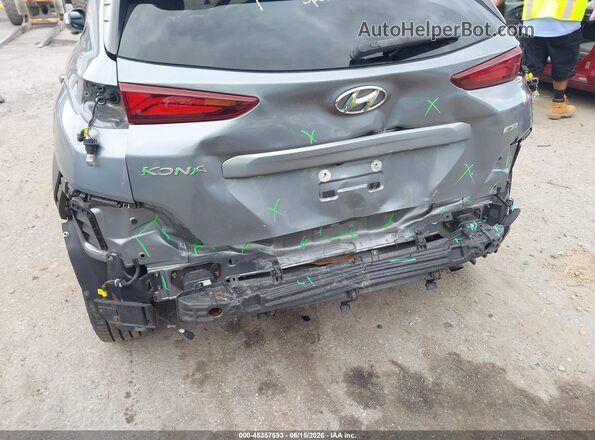 KM8K2CAA0JU074391 2018 HYUNDAI KONA Gray Вид спереду