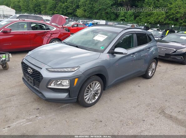 KM8K2CAA0JU074391 2018 HYUNDAI KONA Gray Передня ліва чверть