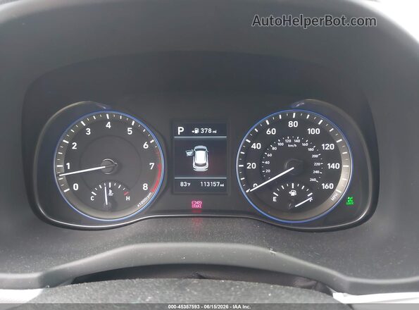 KM8K2CAA0JU074391 2018 HYUNDAI KONA Gray Вид задніх сидінь