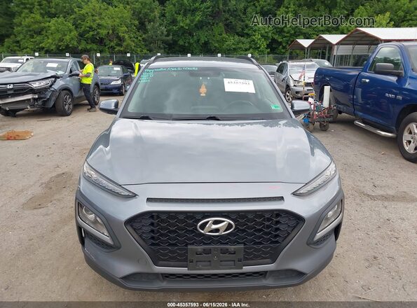 KM8K2CAA0JU074391 2018 HYUNDAI KONA Gray Вид задньої частини салону