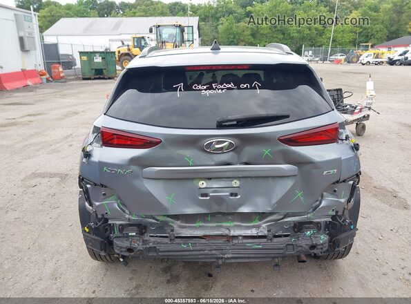 KM8K2CAA0JU074391 2018 HYUNDAI KONA Gray 