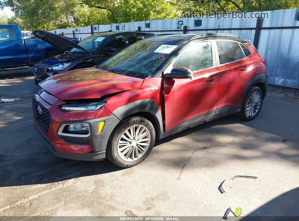 KM8K2CAA0KU389435 2019 HYUNDAI KONA Red Przód lewy