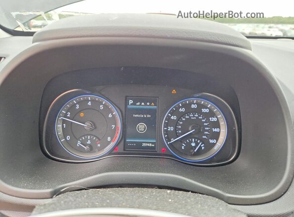 KM8K2CAA2MU708028 2021 HYUNDAI KONA Черный Вид щитка приборов