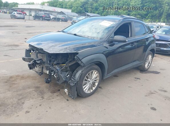 KM8K2CAA3JU181872 2018 HYUNDAI KONA Черный Передняя левая четверть