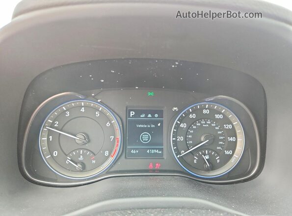 KM8K2CAA3MU655002 2021 HYUNDAI KONA Red Вид щитка приладів