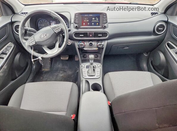 KM8K2CAA3MU655002 2021 HYUNDAI KONA Red Вид панелі приладів