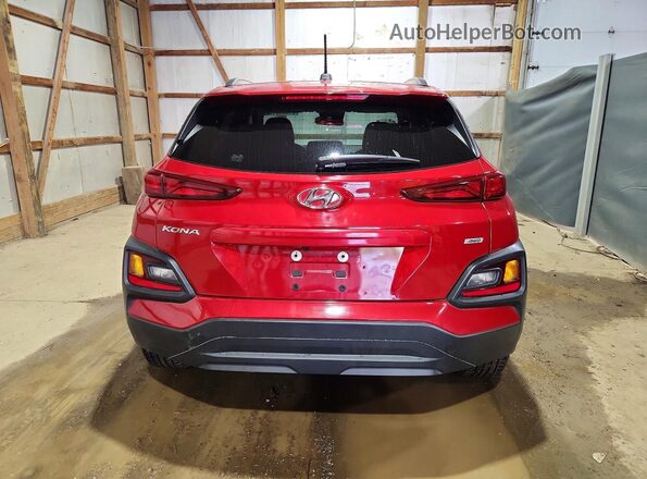 KM8K2CAA3MU655002 2021 HYUNDAI KONA Red Вид ззаду