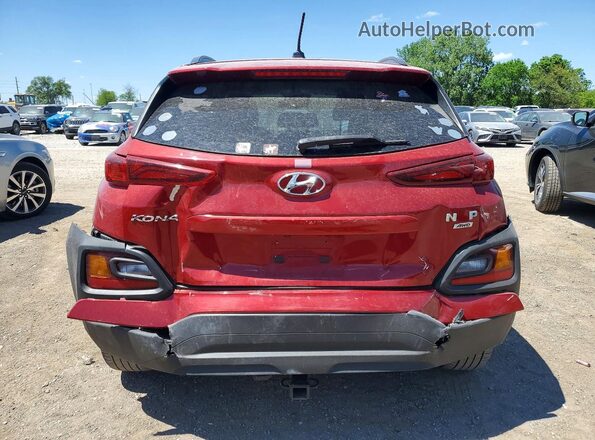 KM8K2CAA5LU522787 2020 HYUNDAI KONA Red Հետևի տեսք